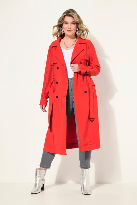 Actual product image Miamoda Trench coat in denim look (54)
