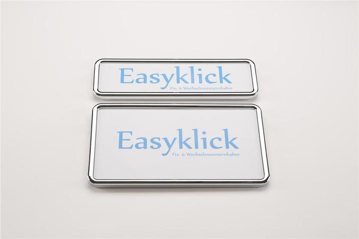 Actual product image Easyklick Number frame portrait 8x30 + 16x30 set chrome (Front, Portrait format)