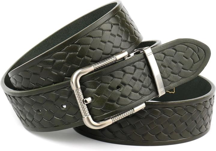 Actual product image Anthoni Crown Crown Leather Belt (105)