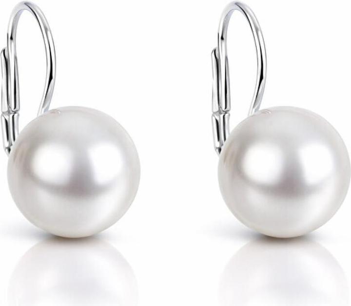 Actual product image Evolution Group Charming dangling earrings with synthetic pearls 71106.1