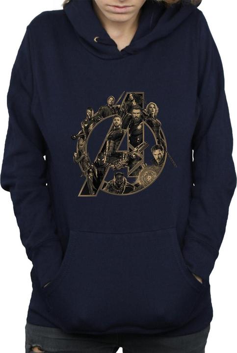 Produktbild Avengers Infinity War Logo Kapuzenpullover (S)