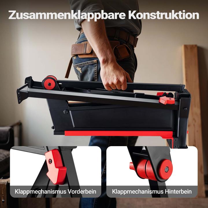 Immagine prodotto Wiltec Sistema di bloccaggio del banco da lavoro 98x88x87cm Tavolo da lavoro fino a 200 kg Tavolo da (88 cm, 98 cm)