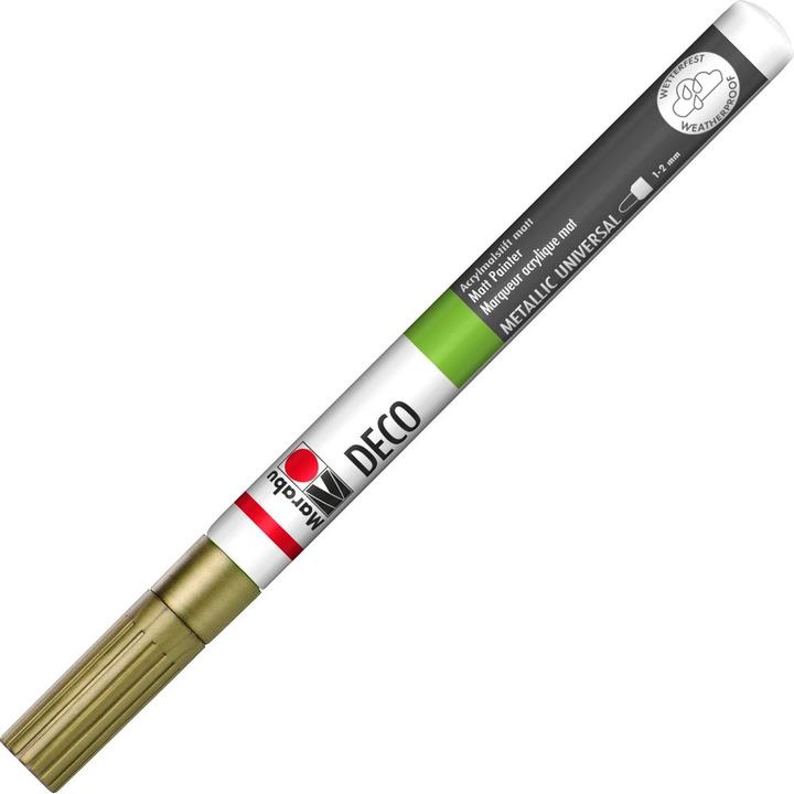 Image du produit Marabu Marqueur acrylique Deco Painter, 1 - 2 mm, or (1x)
