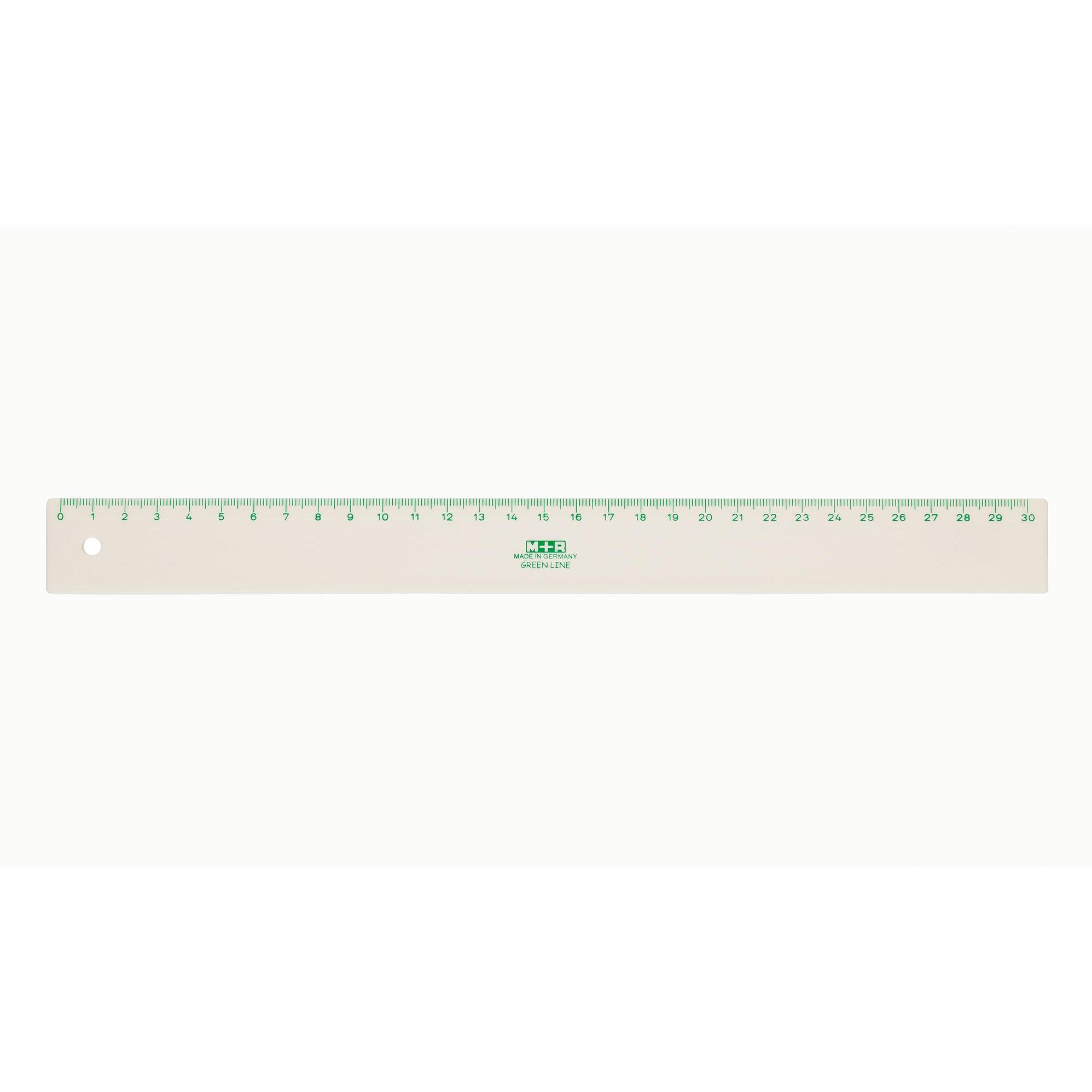 M+r Lineal "Green Line", 300 mm, aus Bio-Werkstoff (30 cm, Kunststoff) (1130 0810)