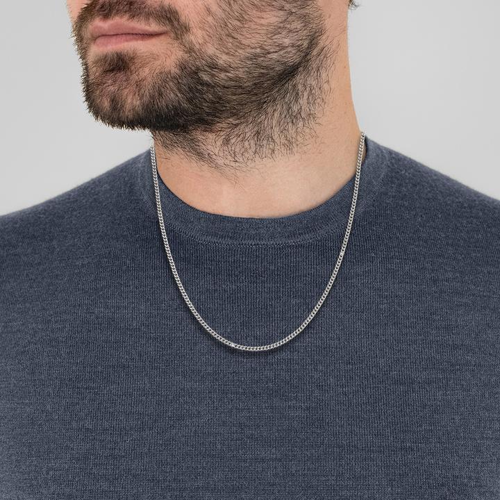 Actual product image True Rebels Men's stainless steel silver 55.0 cm - 34188 (Stainless steel, 55 cm)