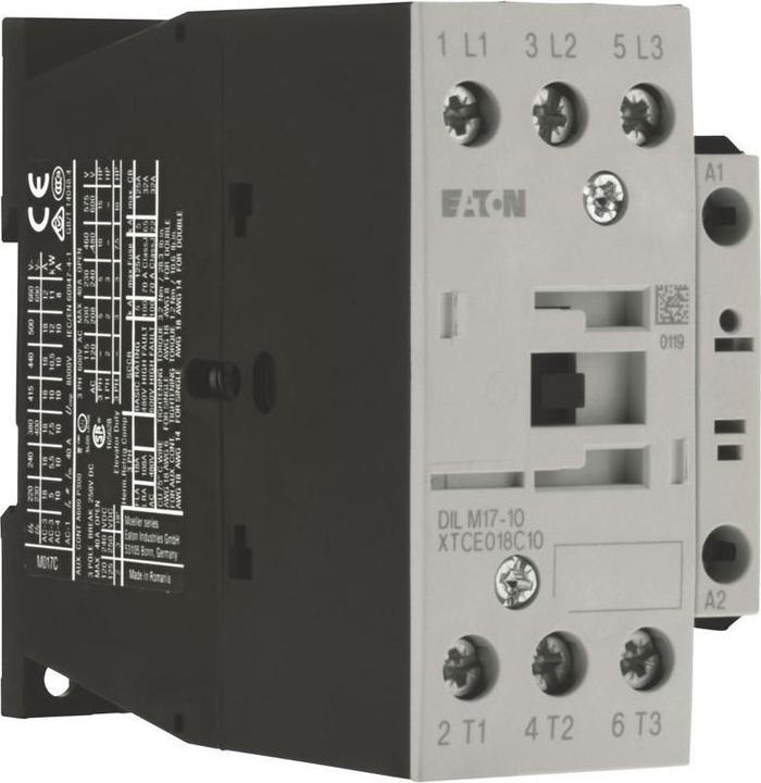 Actual product image Eaton DILM17-10 24V50/60Hz 277008 Power contactor 3p+1S 7,5kW 400V AC3