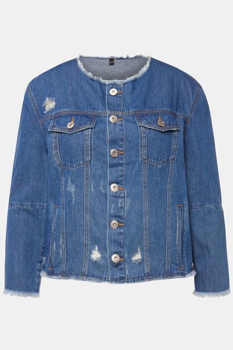 Actual product image Studio Untold Distressed Denim Jacket (54)