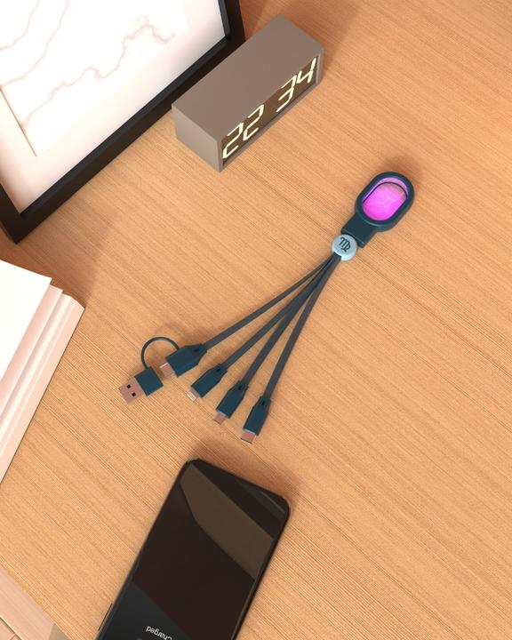 Produktbild MOB Universal Ladekabel 4in1 - Sternzeichen Jungfrau (USB 4.0)