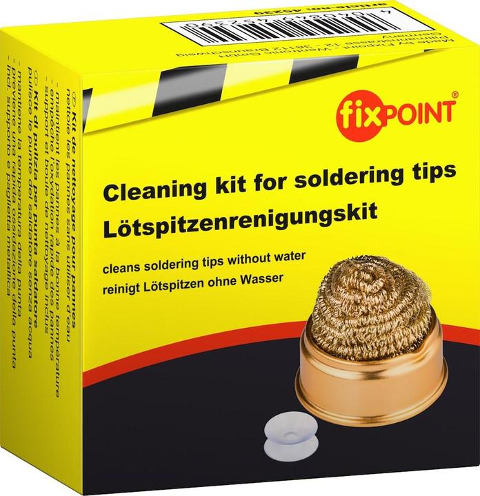 Actual product image FixPoint Soldering tip cleaner incl. soldering tip cleaning wire and holder kit (Cleaning)