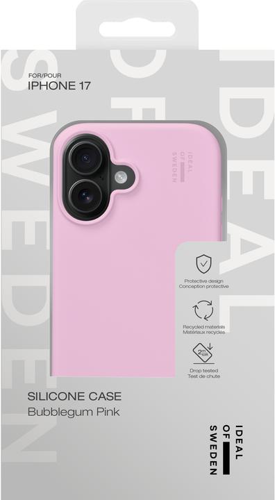 Actual product image iDeal Of Sweden iPhone 17 Silicone Case - Bubblegum Pink (Apple iPhone 17)