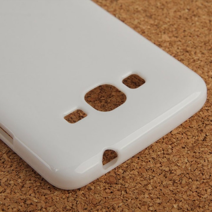Produktbild König Design Schutzhülle TPU Case für Handy Samsung Galaxy Grand Prime SM G530H Weiss (Samsung Galaxy Grand Prime)