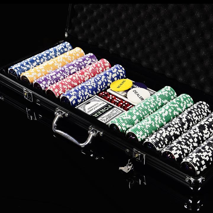 Produktbild Nexos Pokerkoffer-Set mit 500 Jetons & Zubehör (2 - 8 Spieler)