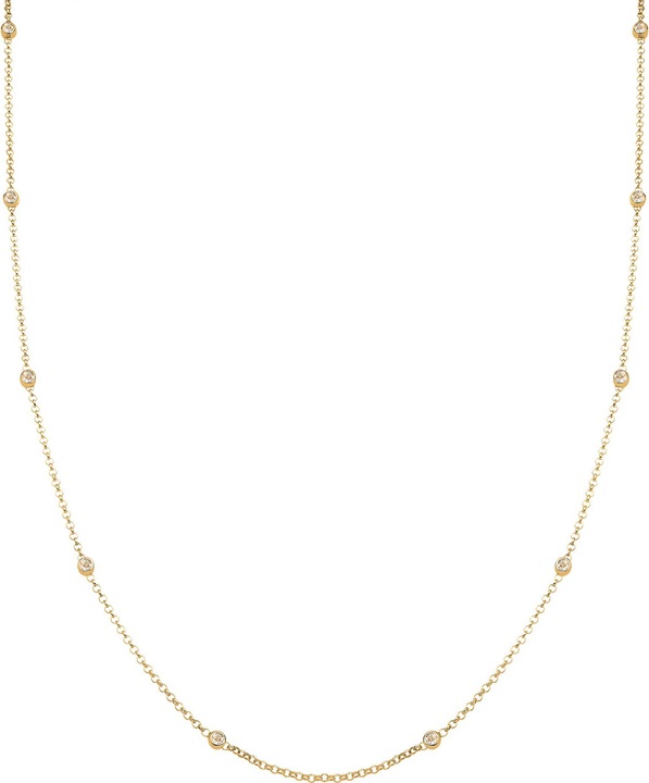 Elli Kristall Kette (925er Sterling Silber, Glaskristall, 45 cm)