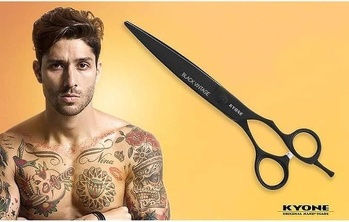 Immagine prodotto Kyone 7.0" Black Vintage Hair Cutting Scissors