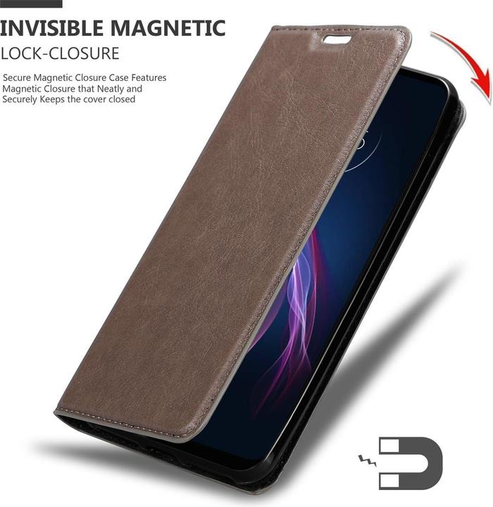 Productafbeelding Cadorabo Boek Onzichtbare Magneethoes (Motorola One Fusion+)