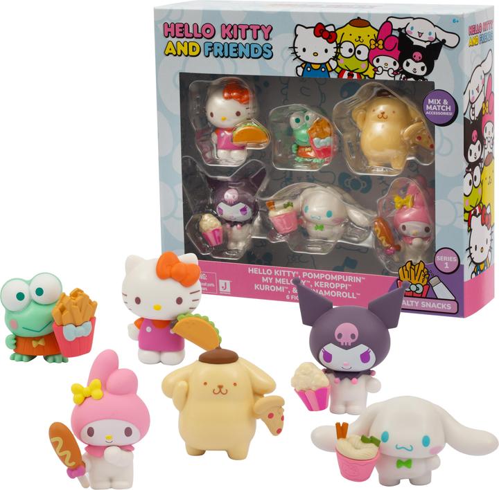 Immagine prodotto Giochi Preziosi Hello Kitty 2-Inch Figure 6 Pack - Set di mini figure da collezione con disegni adorabili, perfette