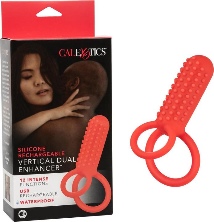 Produktbild CalExotics Silicone Rechargeable Vertical Dual Enhancer (10.16 cm)