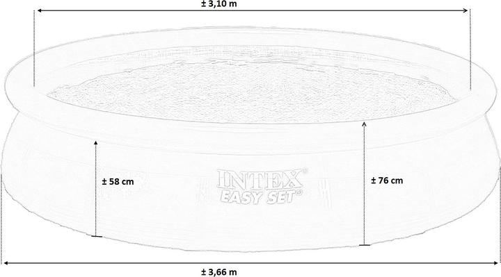 Productafbeelding Intex Gemakkelijk in te stellen zwembad (Ø 366 x 76 cm)