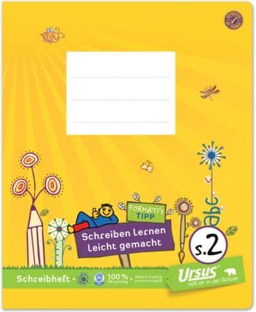 Image du produit Ursus Cahier d'école (E5, À rayures, Couverture souple)