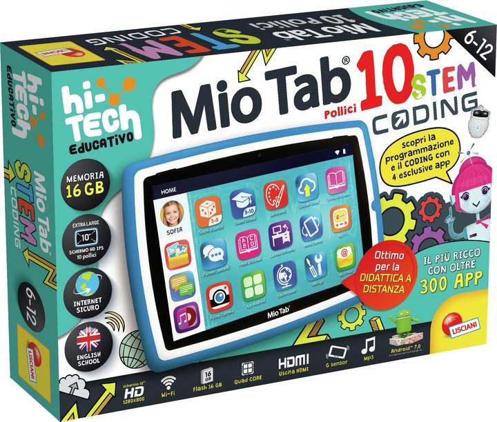 Image du produit Lisciani MIO TAB 10' STEM CODING XL 2021 16 GB Wi-Fi Bleu (10", 16 Go, Bleu)