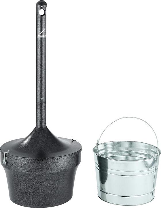 Produktbild Rubbermaid Standascher Aladdin schwarz, flammverlöschend