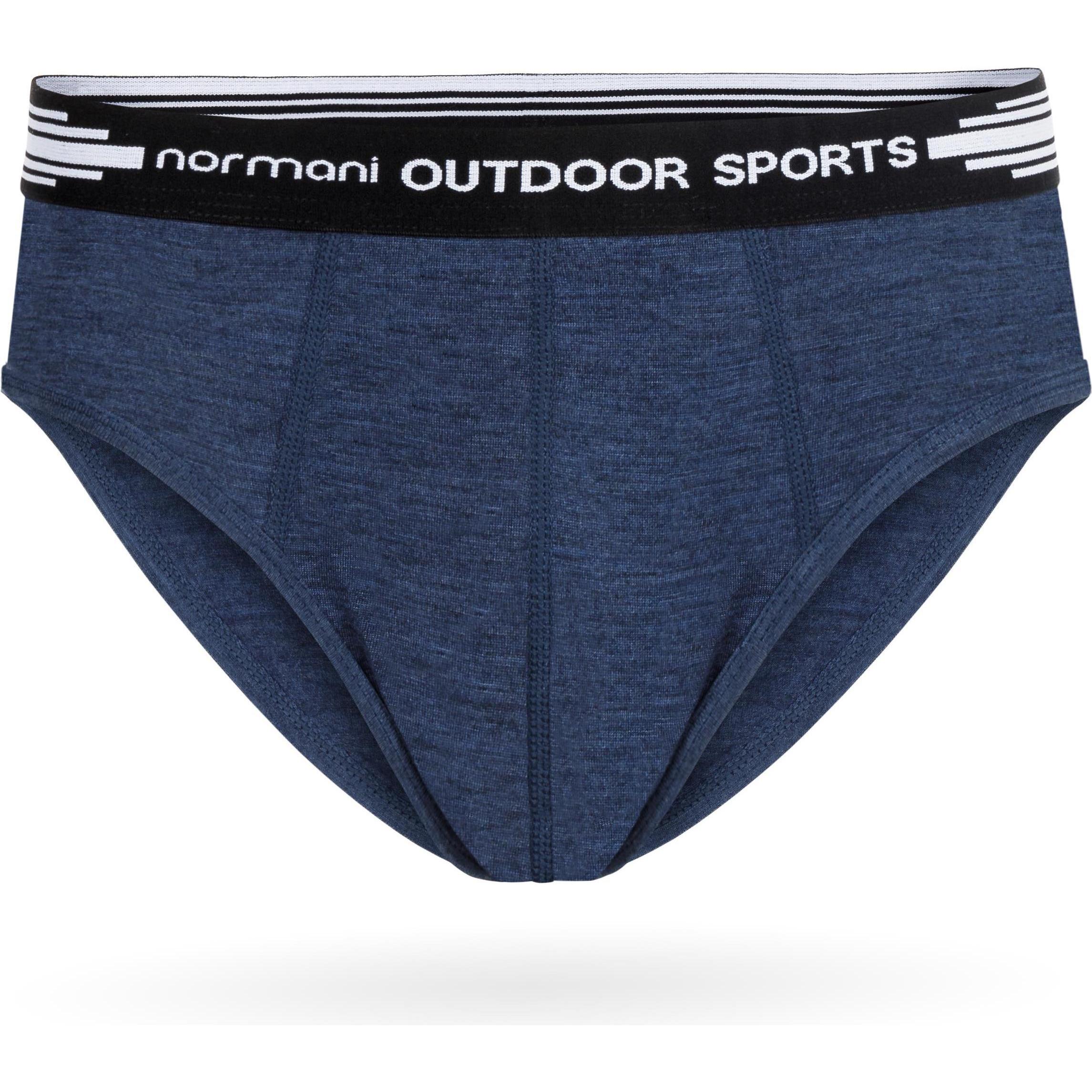 Thumbnail - Normani, Herren, Unterhosen, 2er Pack Herren Merino Slipper Unterhose Retroshorts - 8515, Blau, (L, 2er Pack)