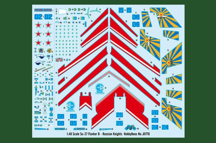 Produktbild Hobby Boss Su-27 Flanker B - Russian Knights Aerobatic Team