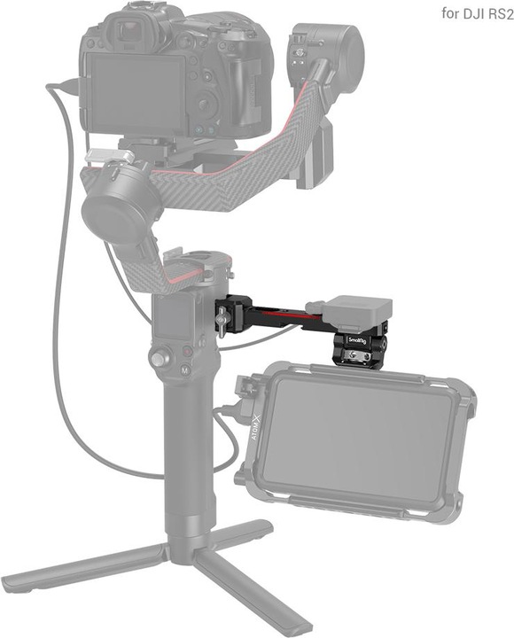 Actual product image SmallRig Monitor Mount with NATO Clamp for DJI RS 2/RSC 2 - 3026 (Gimbal mount)