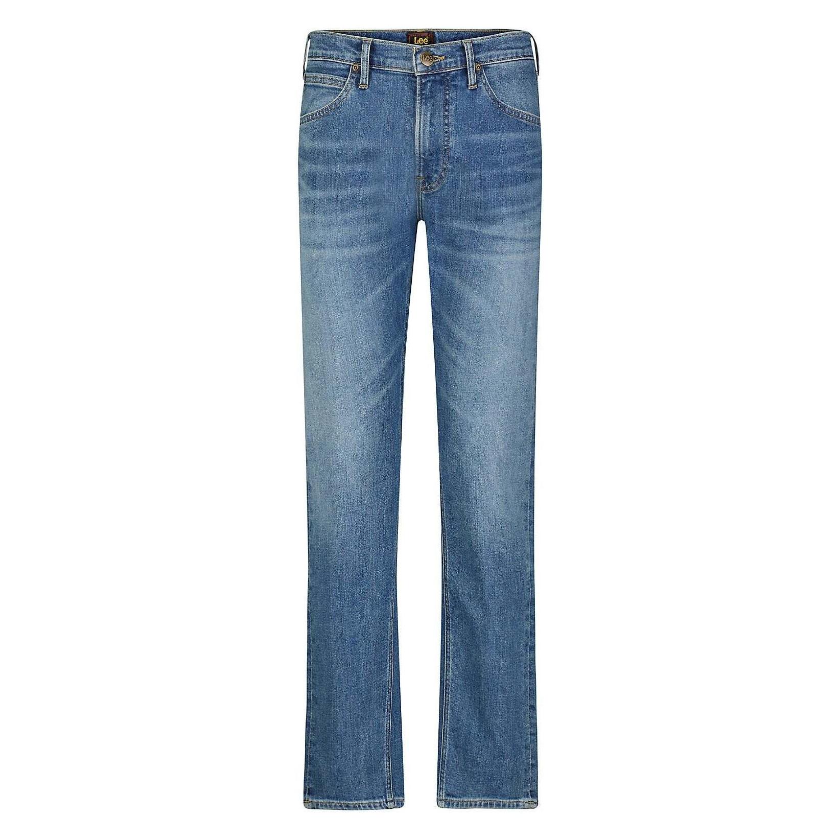 Lee, Mannen, Jeans, Jeans Rechte Pijp Daren Ritssluiting, Blauw, (32)
