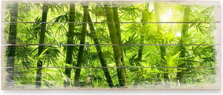 Immagine prodotto Trenddeko Sole nella foresta di bambù - Panorama (40 x 100 cm)