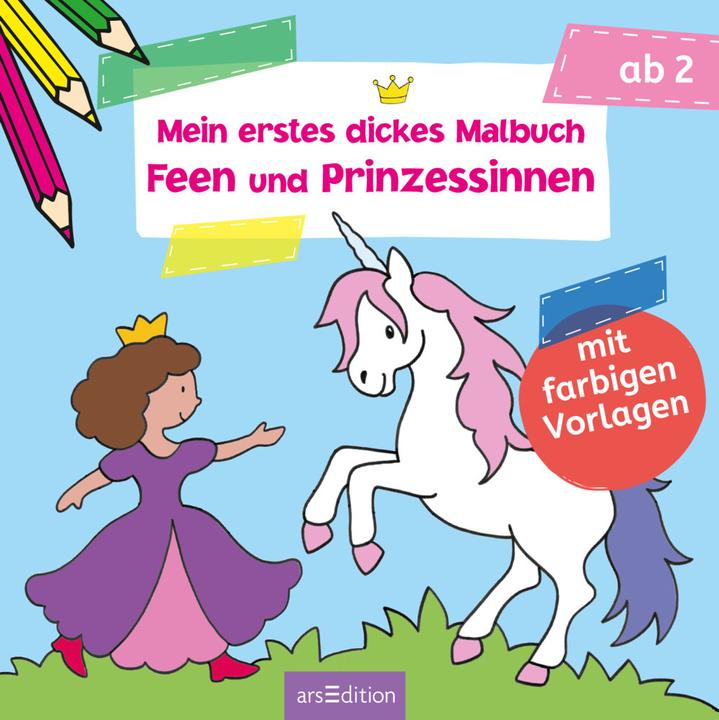 Produktbild Mein erstes dickes Malbuch Feen und Prinzessinnen