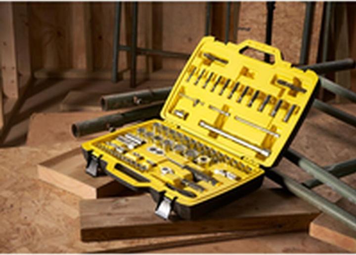 Produktbild Stanley Steckschluessel Set ½ Zoll + ¼ Zoll, 81teilig