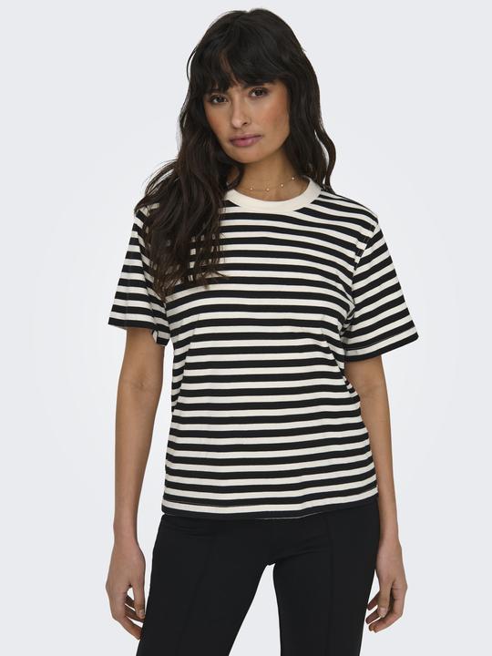 Image du produit Only Coupe normale Col rond Coupe volumineuse à manches T-shirt T-shirt (XL)