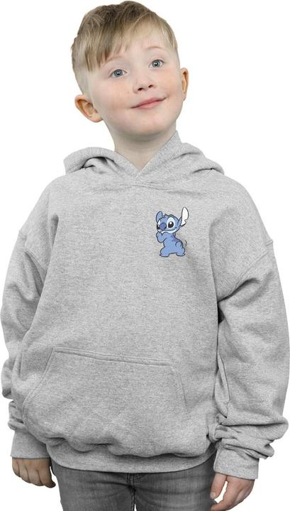 Immagine prodotto Disney Lilo And Stitch Stitch Backside Breast Print Felpa con Cappuccio Ragazzi (116)