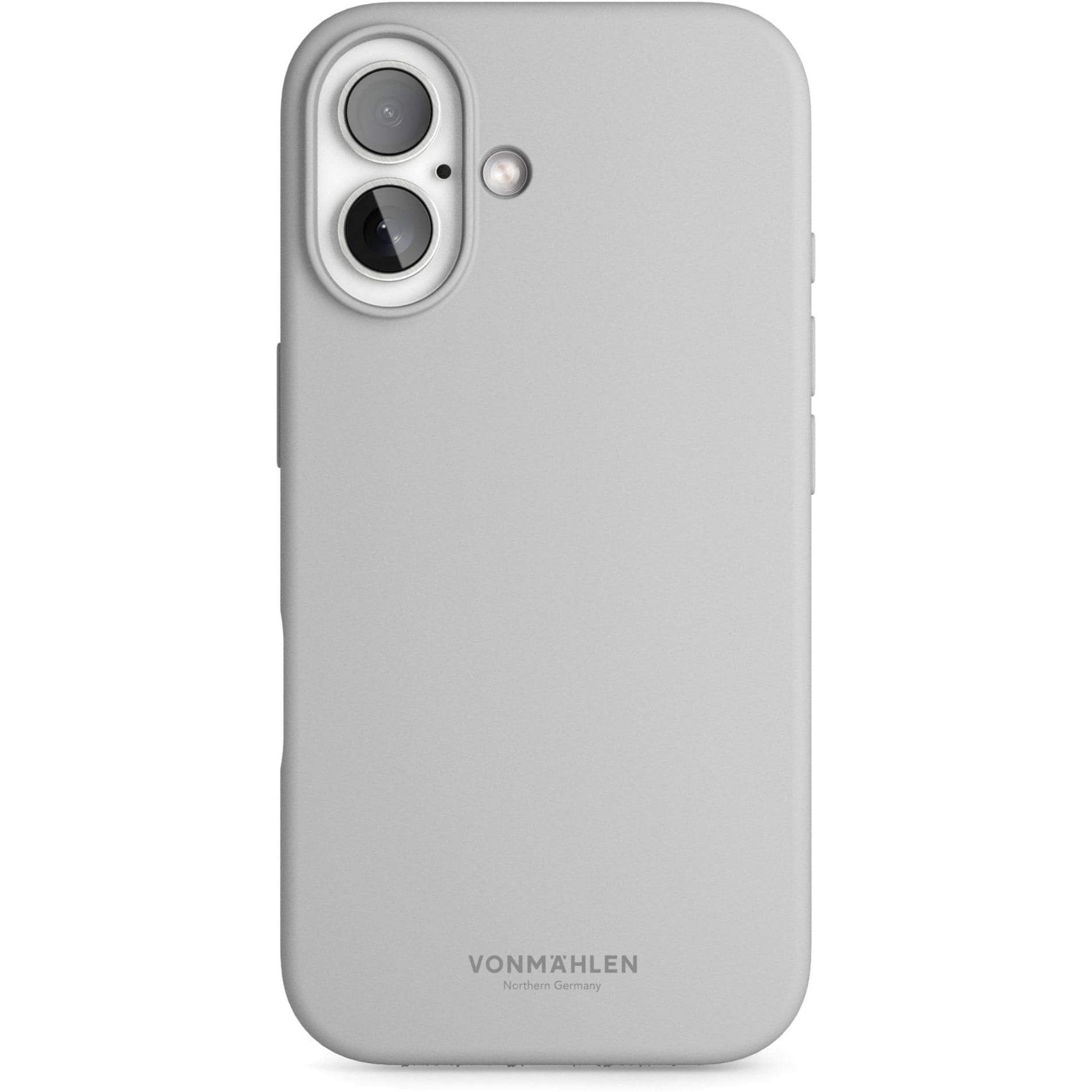 Vonmählen Soft Silicone Case iPhone 16 Plus (Apple iPhone 16 Plus), Smartphone Hülle, Grau
