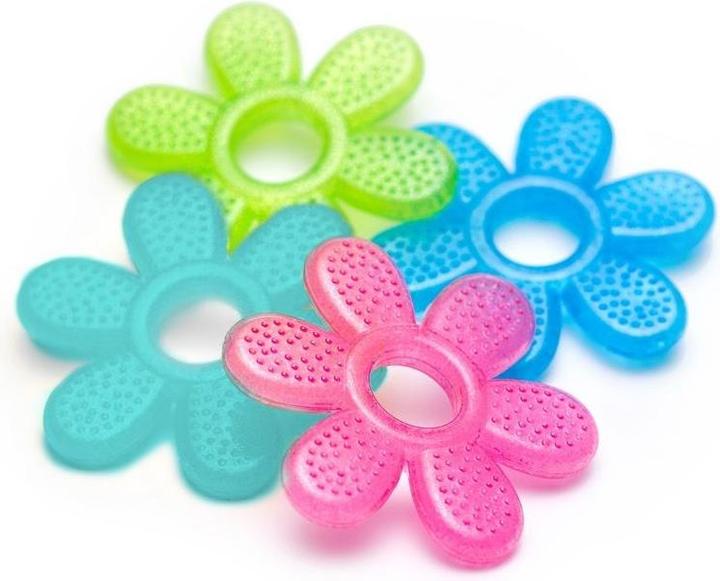 Babyono Anello di dentizione con fiore in gel (1 pz) (0 Mesi)