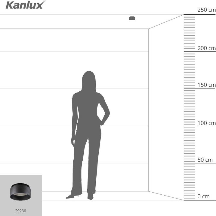 Produktbild Kanlux 29236 GOVIK DSO-B Einbauleuchte (G5.3)