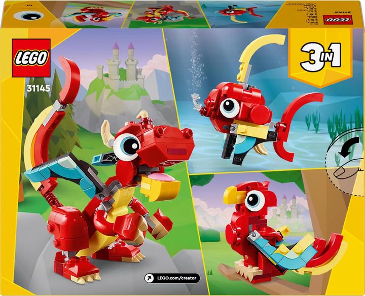 Produktbild LEGO Roter Drache (31145, LEGO Creator 3-in-1)