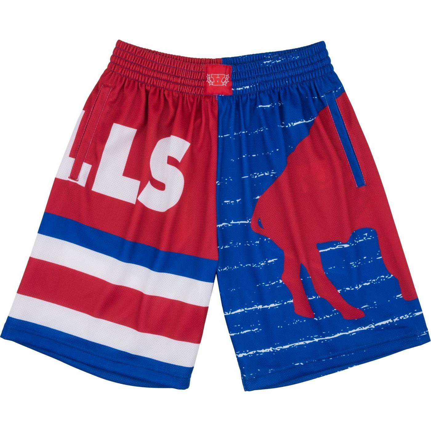 Mitchell & Ness, Herren, Shorts, M&N Buffalo Bills JUMBOTRON 3.0 Basketball Shorts - S, Mehrfarbig, (S)