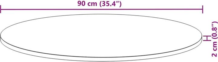 Produktbild vidaXL Bleicherode (90 x 90 cm)