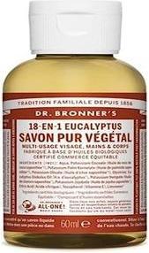 Actual product image Dr. Bronner's Eucalyptus Liquid Soap 60ml (Liquid soap, 60 ml)