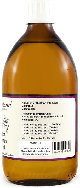 Produktbild Lunderland Dorschlebertran Ergänzungsfutter 250 ml (1 Stk., 264 g)