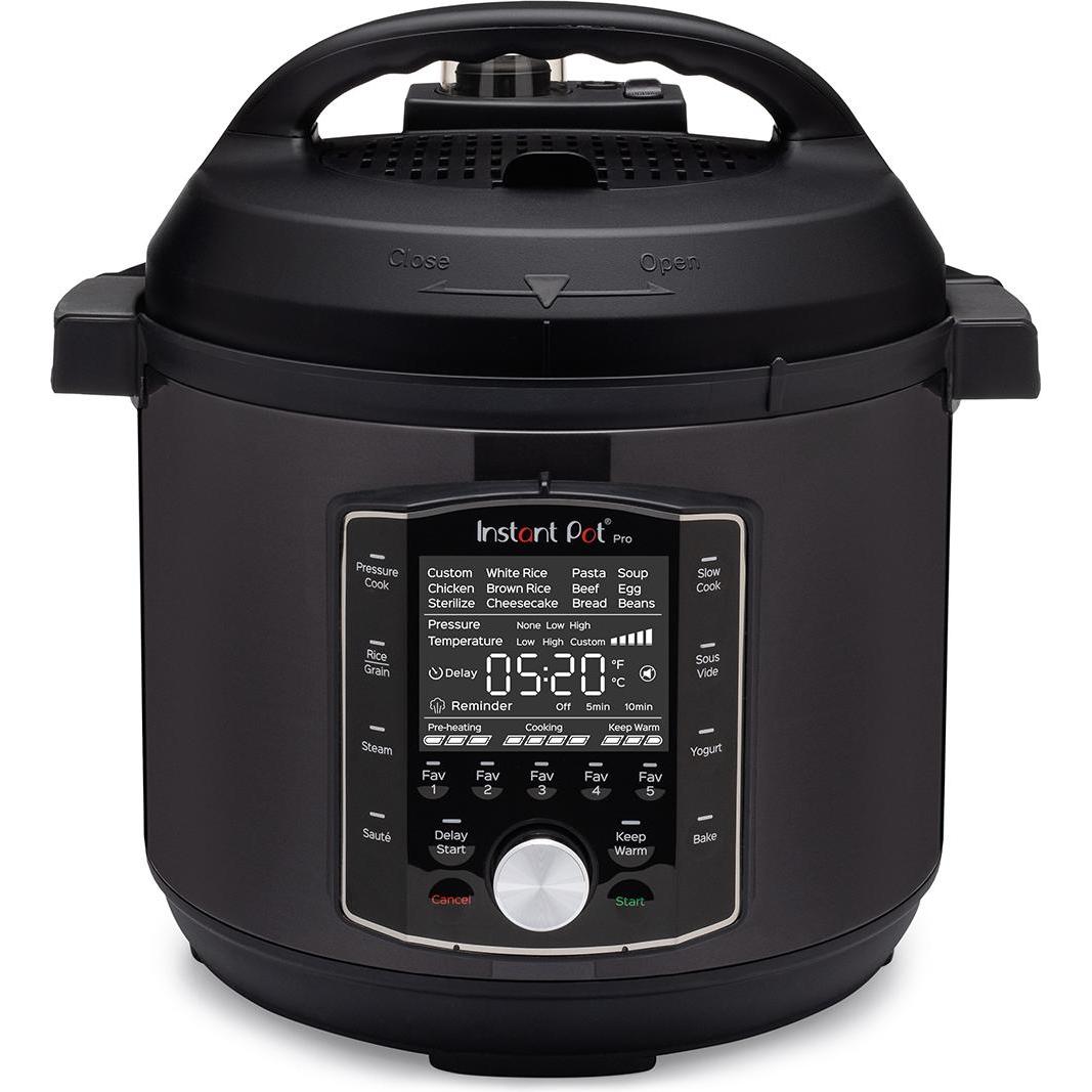 Instant Pot Multicooker Pro, Vaporiera + Cuociriso, Grigio