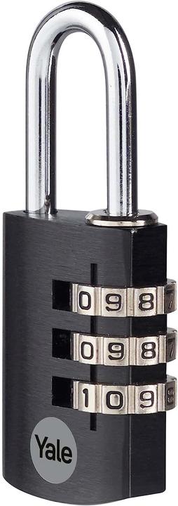 Actual product image Yale YE3CB/20/121/1/BK Padlock 20 mm Black Combination lock