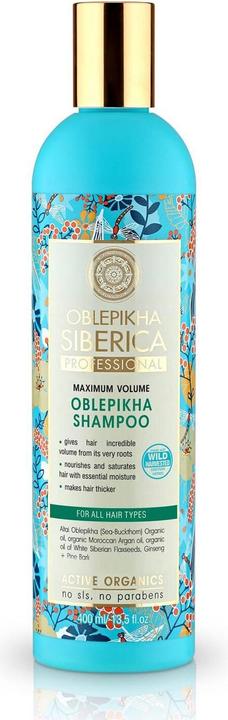 Image du produit Natura Siberica Nature Siberica - Oblpikha Shampoo - Shampooing au nerf de mer pour un volume maximal des cheveux (400 ml, Shampoing liquide)