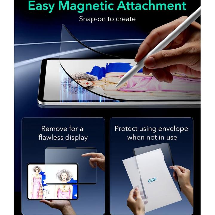 Produktbild ESR Paper-Feel Magnetic Screen (1 Stück, IPad Pro 11)