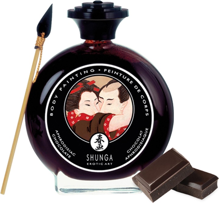 Actual product image Shunga Chocolate Body Paint (100 ml)