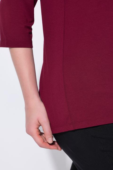 Produktbild Ulla Popken Shirt, Pailletten-Blüten, A-Linie, Rundhals, 3/4-Arm (42, 44)