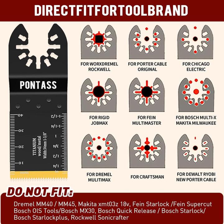 Produktbild Pontass Multitool Sägeblätter-Set