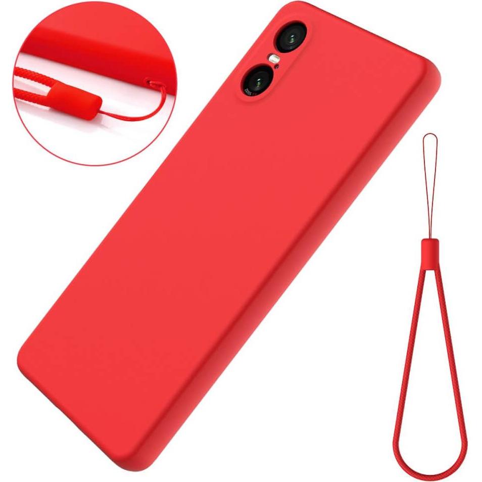 Thumbnail - Cover-Discount Sony Xperia 10 VI - Silikon Gummi Hülle (Sony Xperia 10 VI), Smartphone Hülle, Rot